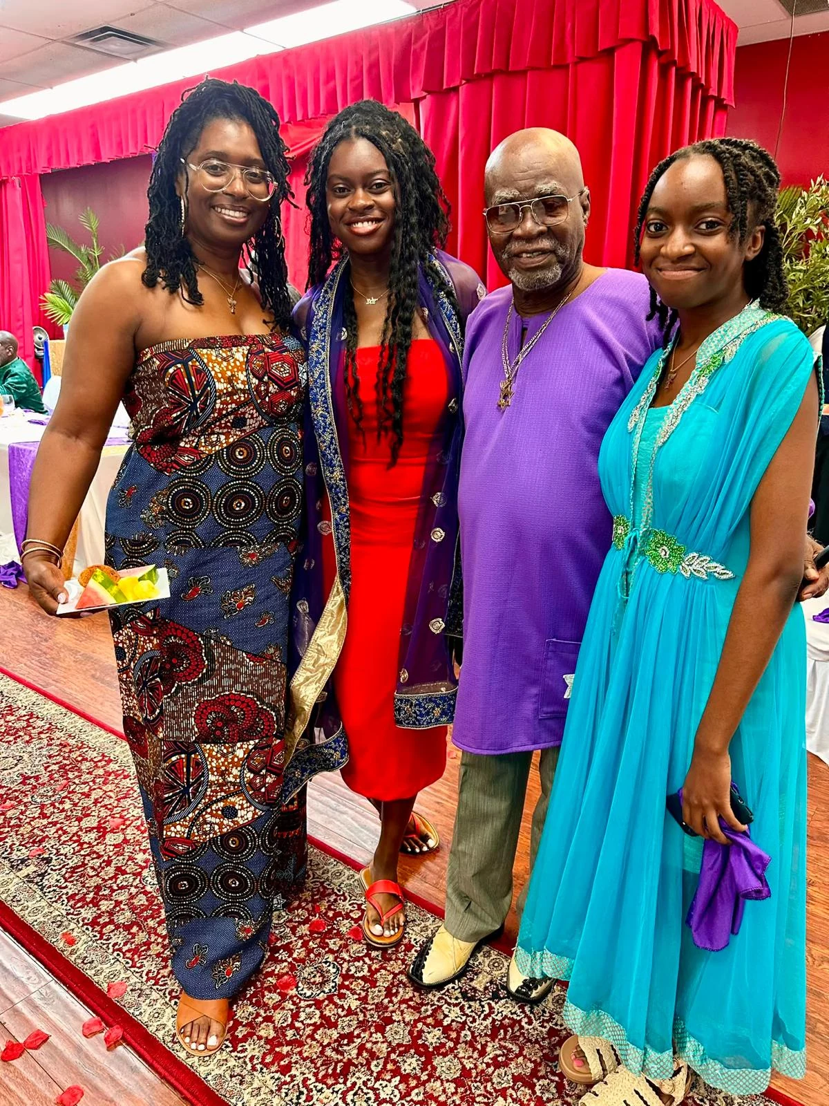 Members of the congregation together at a celebration.